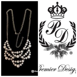 NWOT Premier Designs Pearlicious Necklace In Bag